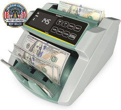Money Counter Machine I LCD Display I Business Grade I Dollar, Euro I Advanced U