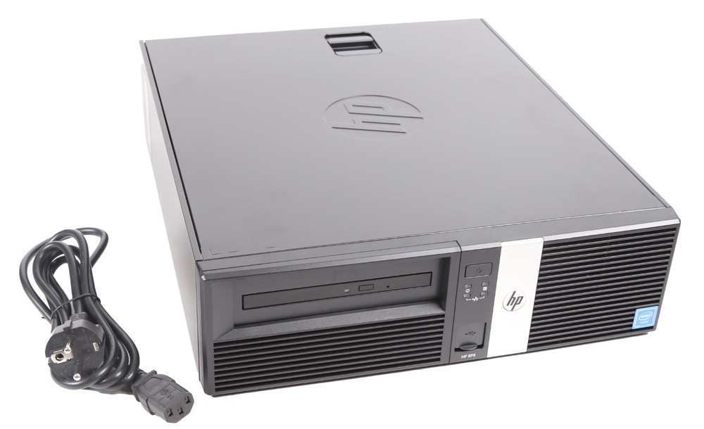 HP rp5810 Retail System; Celeron G1820 2.7GHz, 4GB Memory, 128GB SATA SSD, DVD-R