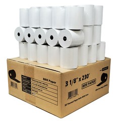 3-1/8″ x 230′ THERMAL POS RECEIPT PRINTER 50 ROLLS 55GSM- PREMIUM QUALITY PAPER