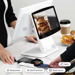 Retail and Restaurant POS Terminal Machine for Business, White, Hardware Only