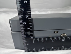 Steel Master M1914 Lock Box Cash Portable 10x5x3 No Key Gray Metal