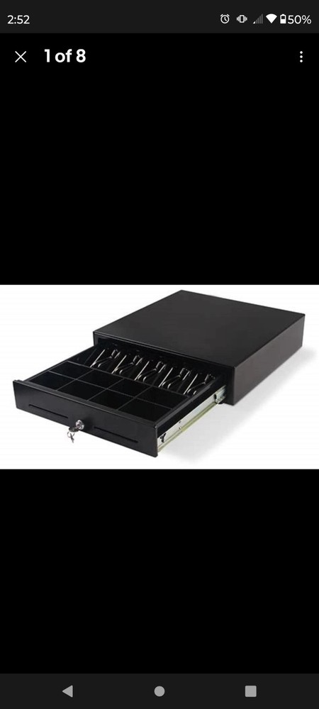ECH POS Cash Drawer CC-410-B2-5B8C includes key and cable