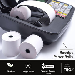 3 1/8” X 230′ Thermal Paper Rolls – BPA FREE – MADE in USA – Receipt Paper Rolls