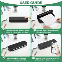 8 Rolls Thermal Paper 8.5’’ X 11’’ White for Thermal Printer, Rolls for A285M/ P