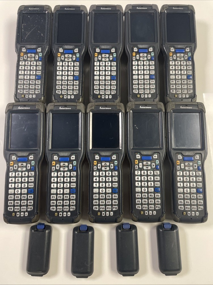 Lot Of 10 Intermec CK71 Imager Mobile Computer Barcode Scanners Fully Functional