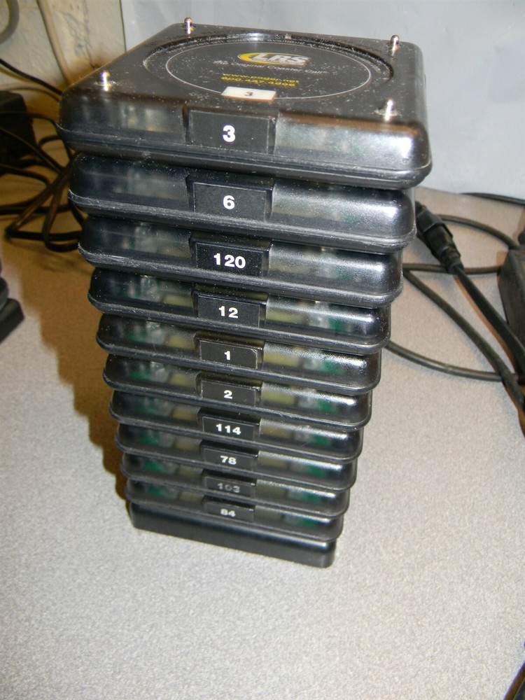 10 LRS RX-CS4NP Receivers, 1 Charging Plate, 5″ Jumper Wire, No Power Supply