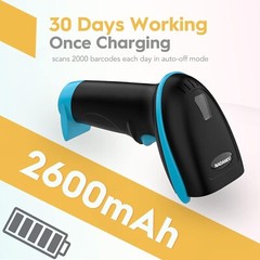 NADAMOO BUR3003 433MHz Wireless Barcode Scanner