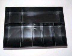 Vtg. MMF Industries Cash Metal Lock Box, no key 11″W x 7.75″D x 4″H
