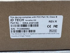 ID Tech VersaKey Compact POS Keyboard w/ MagStripe Reader IDKA-234133B/JUA3904
