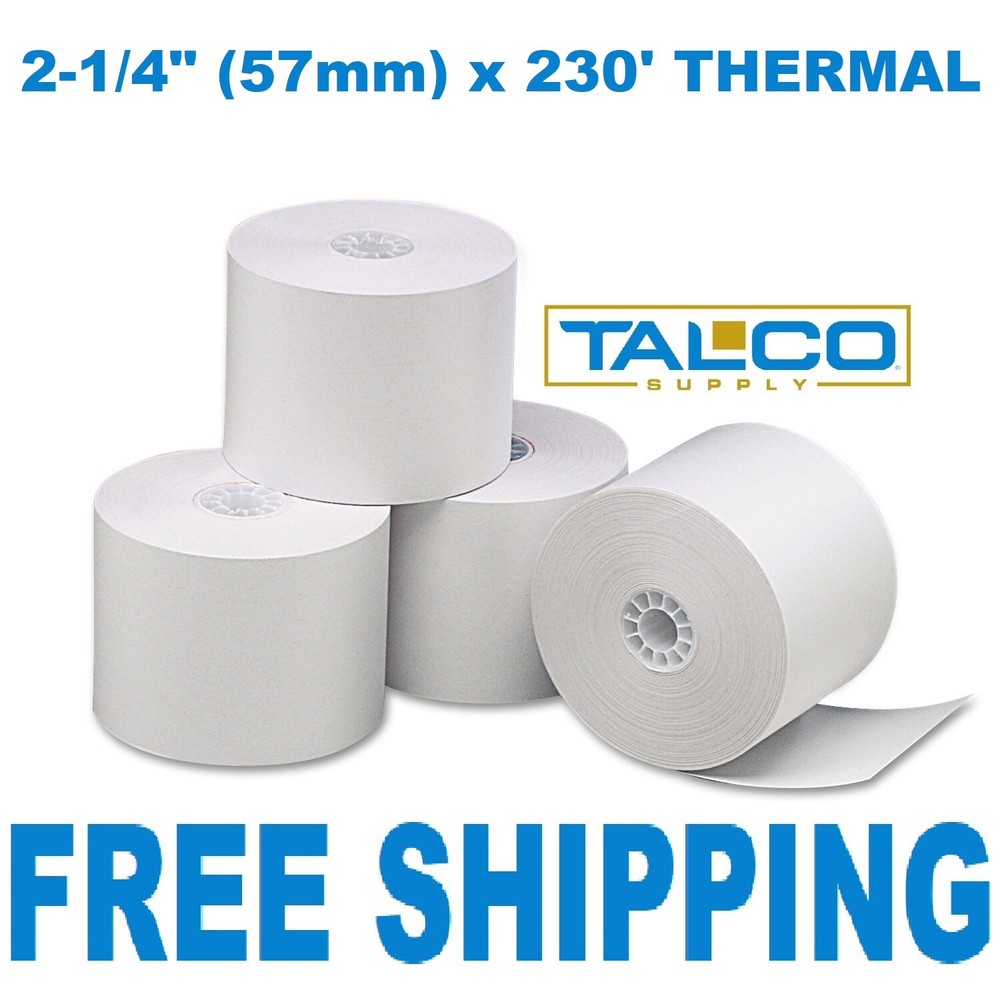 (36) SHARP XE-A207 (2-1/4″ x 230′) THERMAL PAPER ROLLS ~FREE PRIORITY SHIPPING~