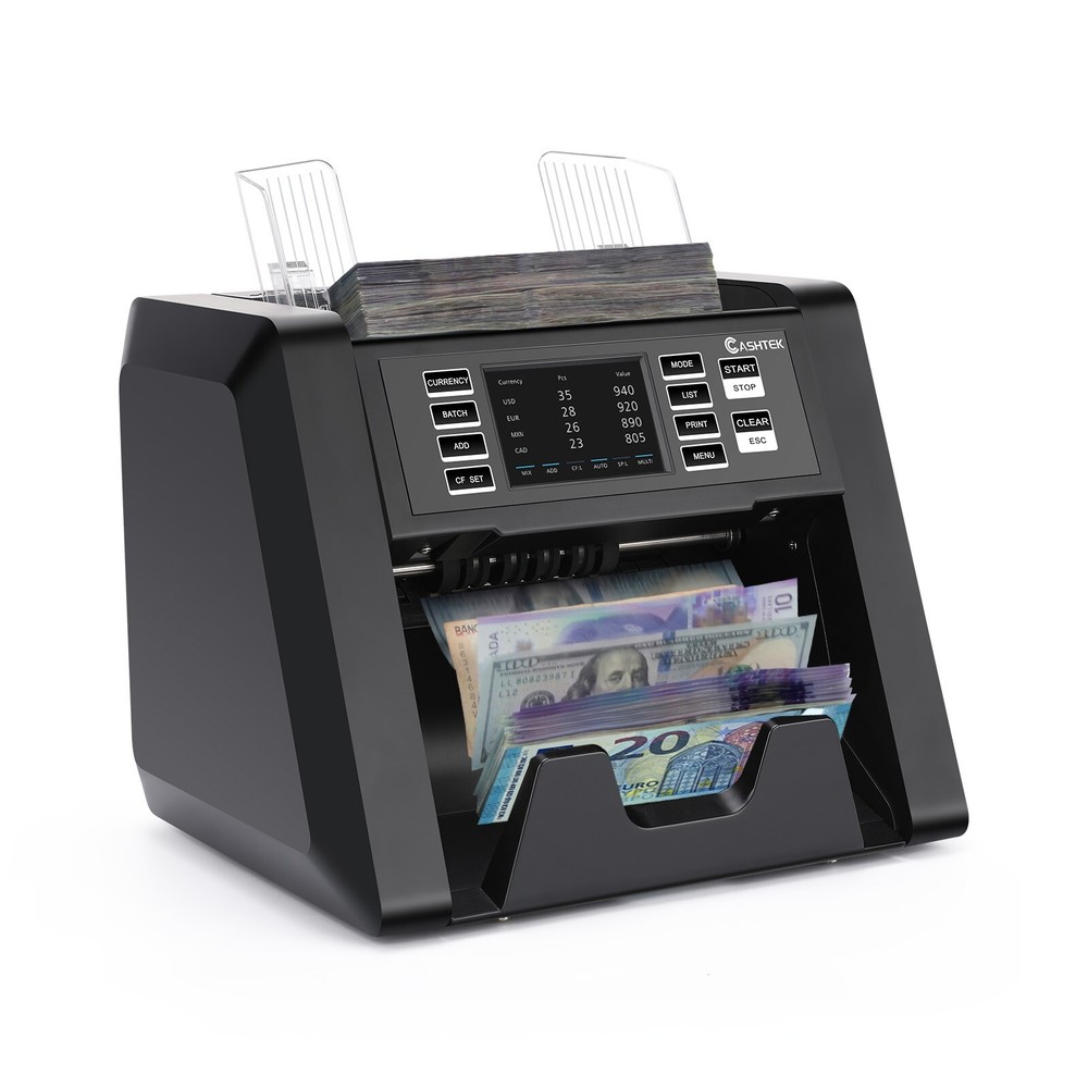 Money Counter Machine Mixed Denomination Bill Value Counting Note Cash Counter