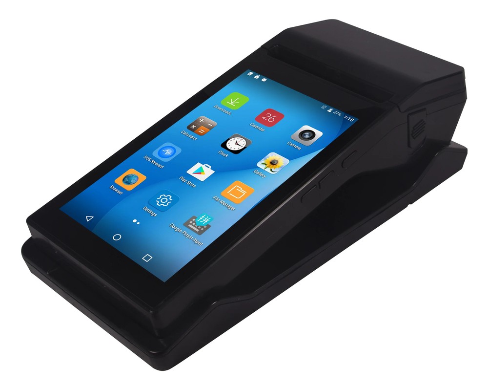 New 7 Inch Handheld Android Tablet Mobile Pos Terminal with 80mm Thermal Printer