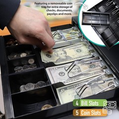 Nadex CR260 Cash Register, Steel Drawer, Fast Printing, User-Friendly Interface