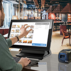 15.6″ POS System, Cash Register Machine with Touch Screen & Win10pro