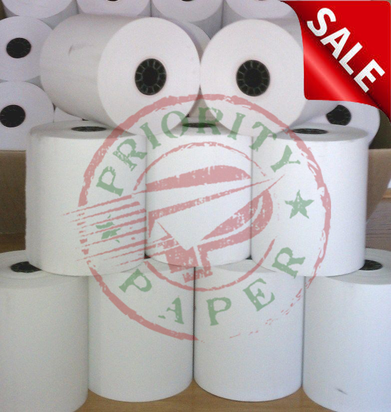 (100) 2-3/4″ x 190′ BOND POS RECEIPT PAPER ROLLS ~FREE SHIPPING~