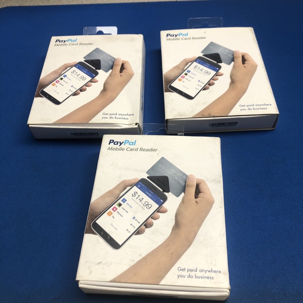 LOT OF 3X PayPal Mobile Credit Card Reader Swiper iPhone & Android402907266F0709