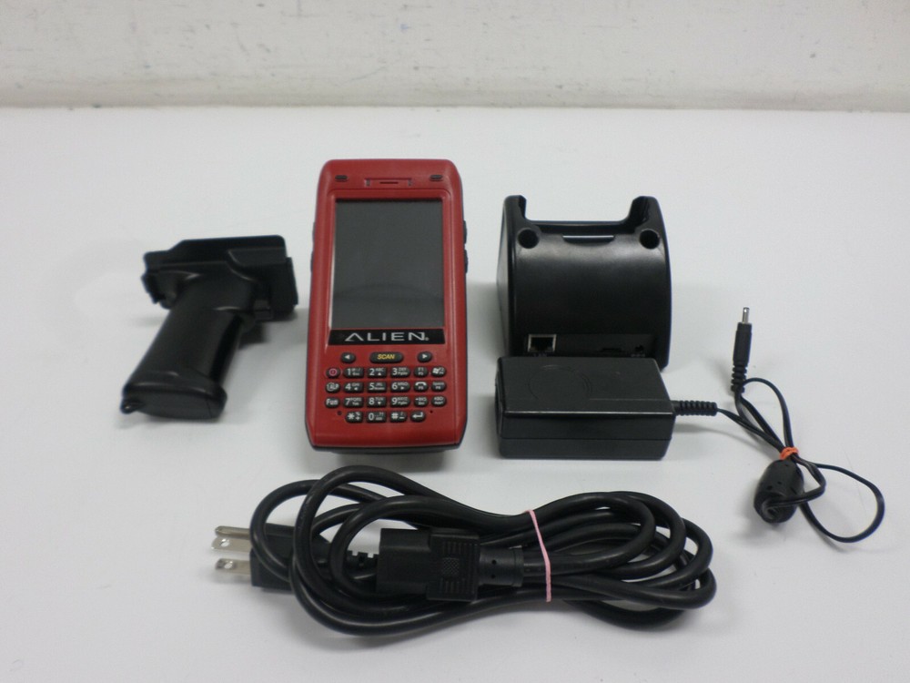 ALIEN ALH-9011 RFID Reader w/ Charging Dock, Handle & Power Supply. No Battery
