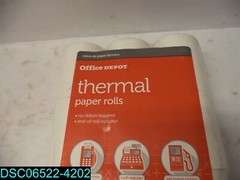 Office Depot Thermal Paper Rolls, 2 1/4in. x 85ft., White, Pk Of 9 735854168865