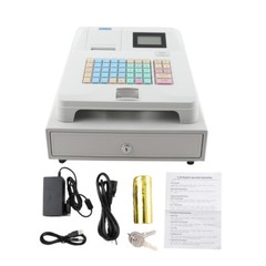 Electronic POS System Cash Register 48 Key POS Casher Digital LED & Drawer