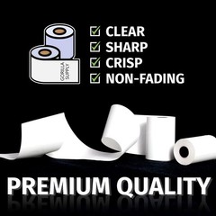 Clear Print 55gsm Thermal Paper 3 1/8 x 230 Feet – 10 Rolls, Compatible Brands