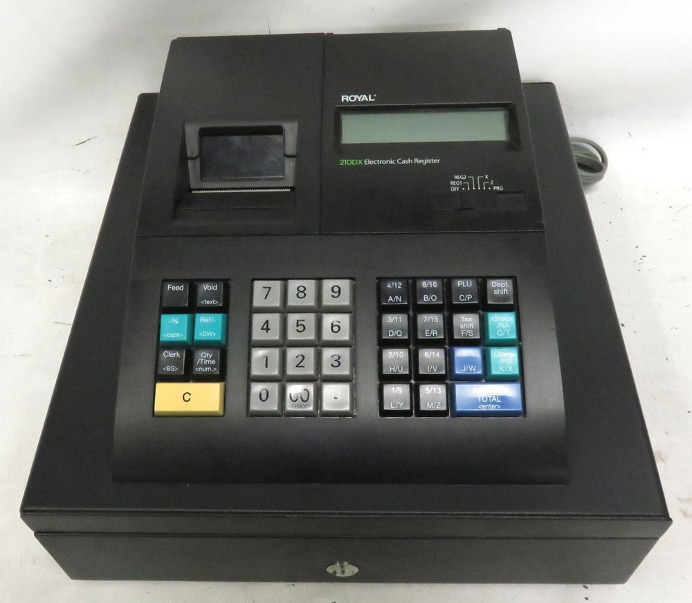 Royal 210DX Electronic Cash Register * Works, No Key
