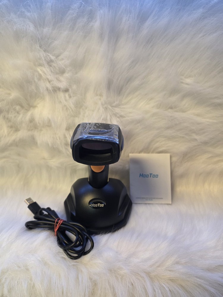 HooToo Bs036 433mhz Wireless Portable Barcode Scanner With Charging Base No Box