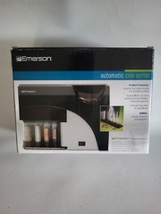 Emerson 4-Barrel Automatic Coin Sorter Black Organizer 1633724 Cashier