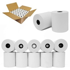 3 x 150 feet 1-Ply Bond Receipt POS Cash Register Kitchen Paper – 100 Rolls
