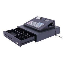 39 Keys Wired Lockable Electric Thermal Cash Register w/ Drawer for Catering US