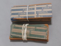 MMF Industries Major MetalFab Co. Four Coin Counting Tubes with Box #224-0004-00