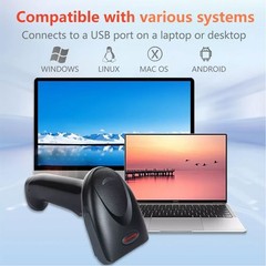 Honeywell Hyperion 1300G Handheld USB Barcode Scanner Kit Code Reader 1300G-2USB