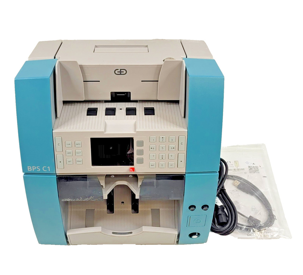 Giesecke & Devrient G+D BPS C1 Multi Currency Banknote Counter Discriminator NEW