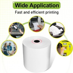 10 Rolls 3 1/8″ x 230′ Thermal Paper POS Cash Registers Receipt Paper Roll 80mm