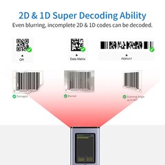 2D 1D QR Barcode with TFT Screen 3 in 1 & & C7Z5