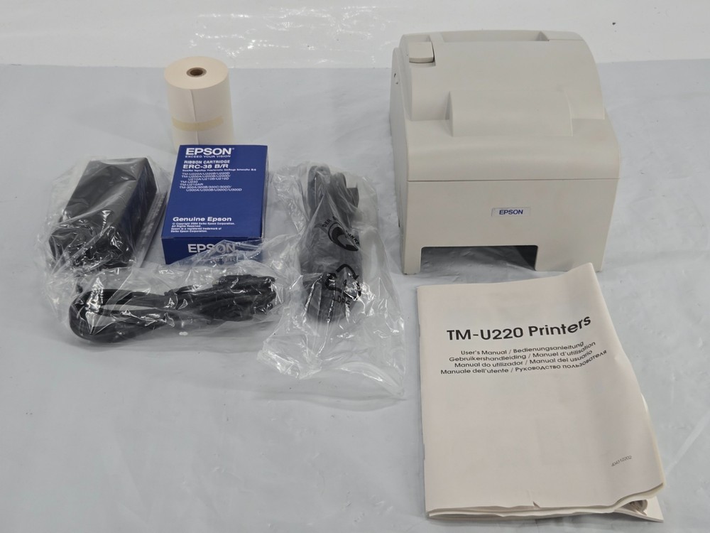 Epson TM-U220D Receipt POS M188D NEW + Accessories