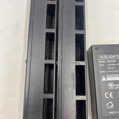 TWO 6-Pin NEXERGY BATTERY CHARGER AV140 FOR HEADSETS WITH ONE Power Supply QSR