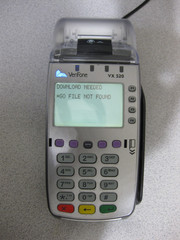 VeriFone Model VX 520 POS Credit Card Reader Terminal with Power Supply