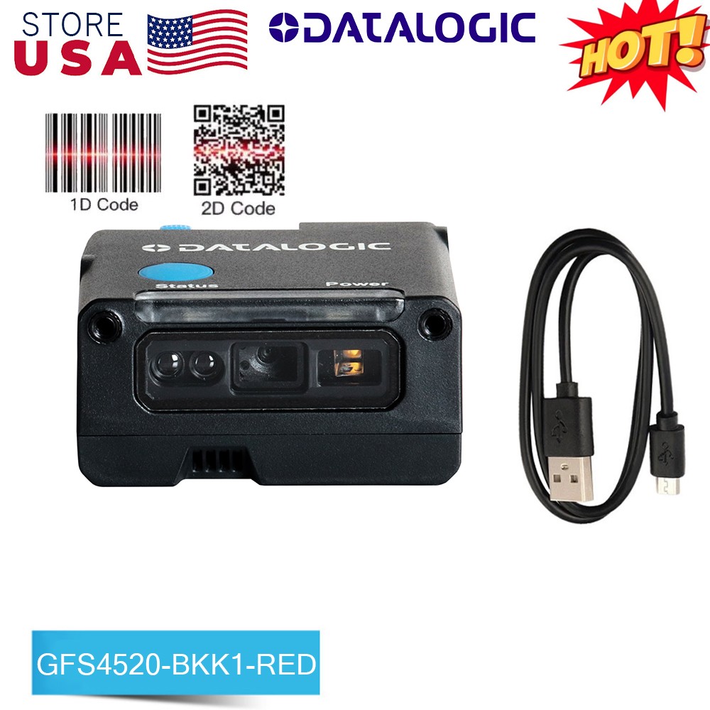 Datalogic GFS4520-BKK1-RED Fixed Mount 1D 2D Barcode POS Scanner +USB CABLE