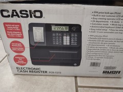 Casio PCR-T273 Electronic Cash Register With PG, OP And Drawer Key Complete New