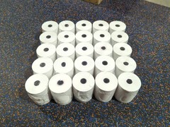 25 Rolls Thermal Receipt Paper 78mm Wide 15mm Core (5 Packs of 5) POS New Sealed