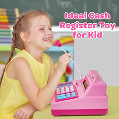 Calculator Cash Register Toy Gift for Kids Age 3, 4, 5, 6, 7, 8+ Year Old, 103 P