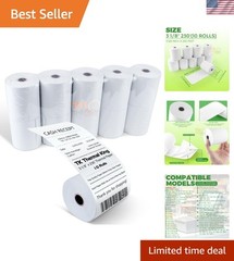 10 Rolls 3 1/8″ x 230′ Thermal POS Paper – Biodegradable & Glossy Finish
