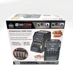 Nadex (NXTE-1895) Automatic Coin Sorter/Wrapper Machine Model S36 – Black