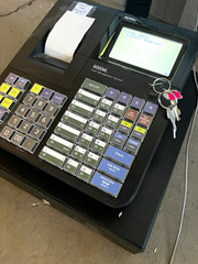 Royal 6000ML Cash Management System Cash Register w/ Keys, Receipt Printer
