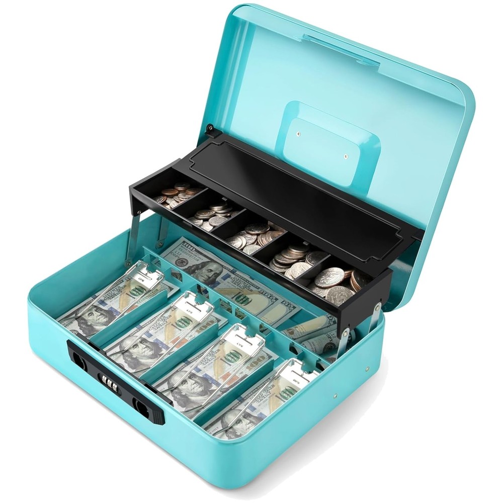 Anti-Theft Money Organizer Lockbox