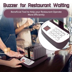 Restaurant Pager System,16 Pagers for Restaurants,Queue Wireless Calling Syst…