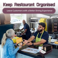 Restaurant Pager System,16 Pagers for Restaurants,Queue Wireless Calling Syst…