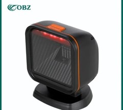 2D 1D QR Desktop Barcode Scanner, OBZ Omnidirectional Automatic Sensing, No Box