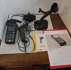 Ingenico Desk 3500 | Ethernet | Terminal And A Zebra DS2208 Scanner And Paper