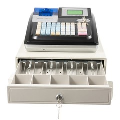 Cash Register Electronic POS System With Drawer 48 Keys LED Display For Retail